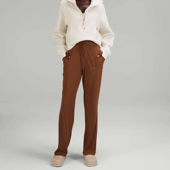 lululemon athletica Pants - Lululemon Ready to Rulu Straight-Leg High-Rise Pant Roasted Brown, Size 2